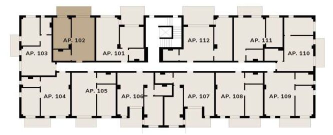 apartament 102 amplasare